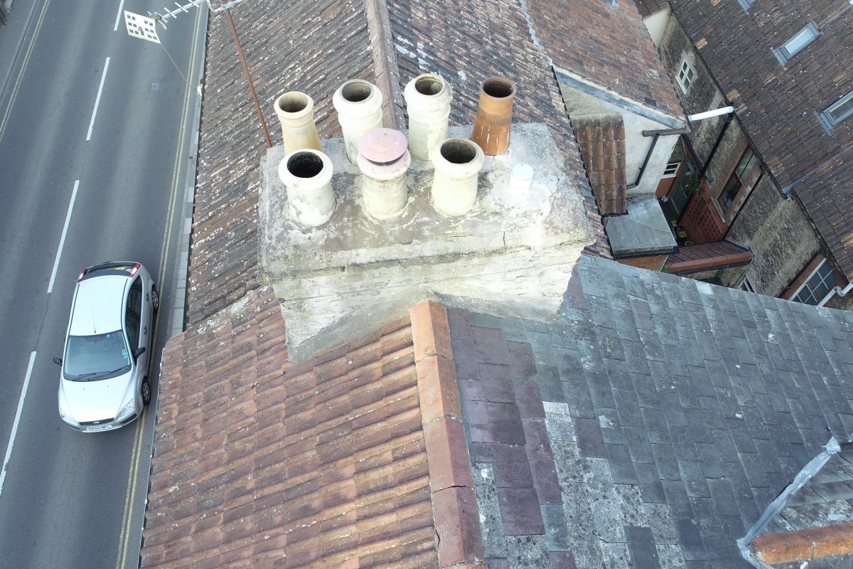 North Parade, Frome: chimney inspection 2