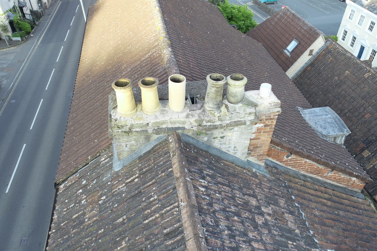 North Parade, Frome: chimney inspection 3
